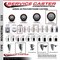 Service Caster 5'' Maroon Poly Wheel Swivel 7/16'' Grip Ring Stem Caster Set 2 Brakes, 4PK SCC-GR20S514-PPUB-MRN-PLB-716138-2S2 - alternate 5